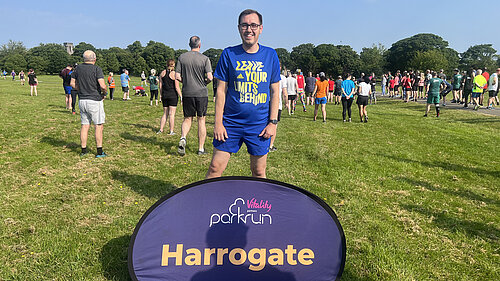 Tom Gordon at Harrogate Parkrun on the Stray