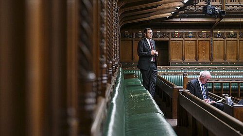 Tom Gordon speaking in the House of Commons Chamber