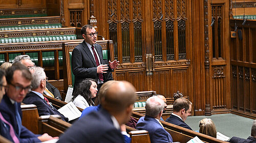 Tom Gordon speaking in the House of Commons